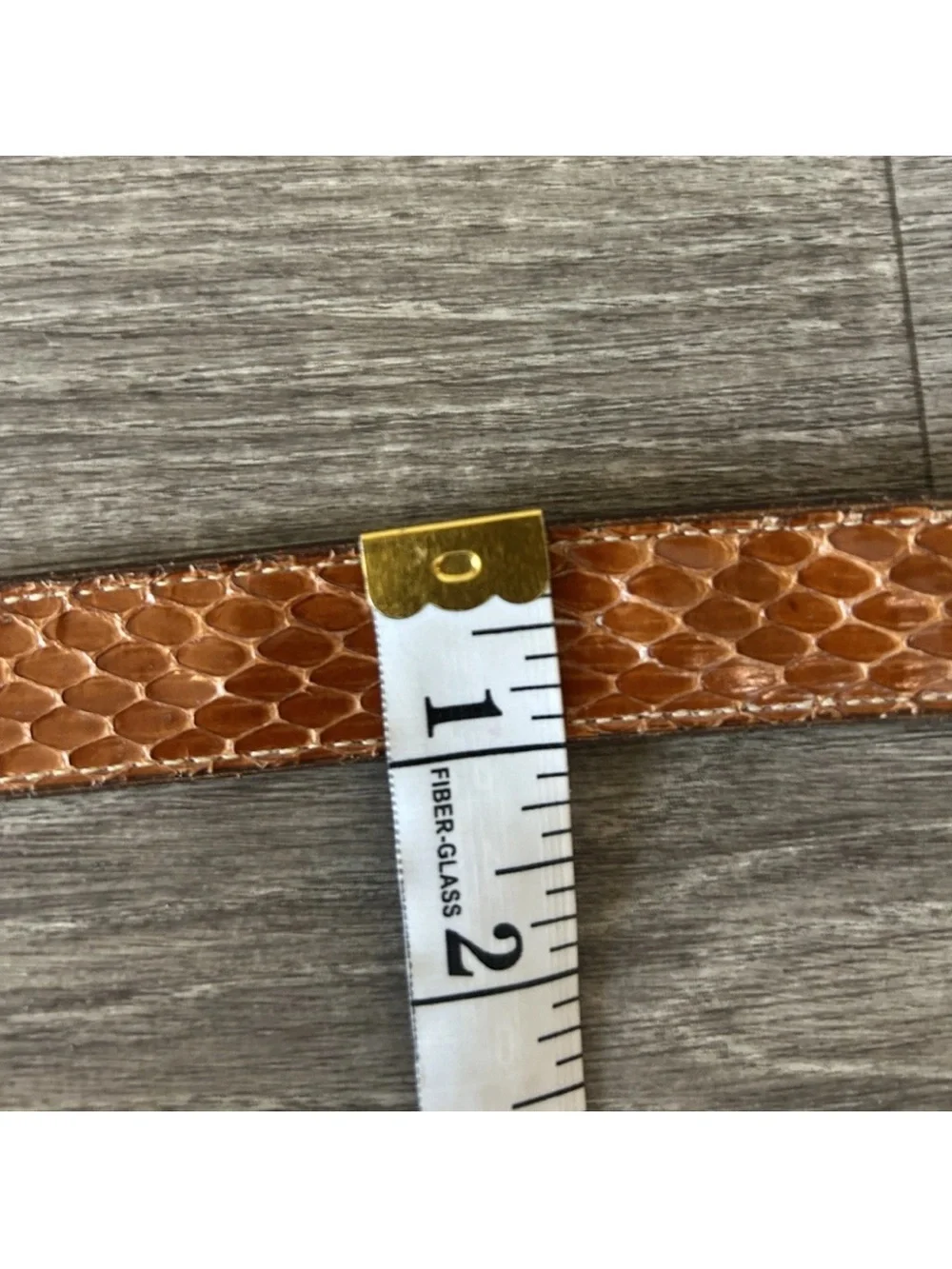 Vintage This Wicked West Genuine Snakeskin Belt German Silver Buckle Vail 34